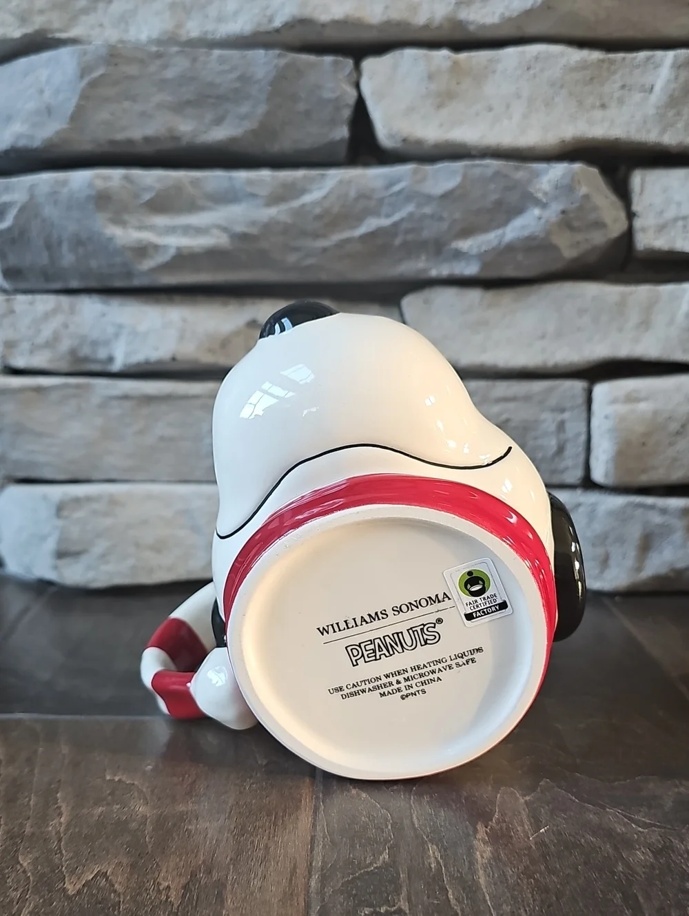 Williams-Sonoma Peanuts Snoopy Figural Christmas Mug